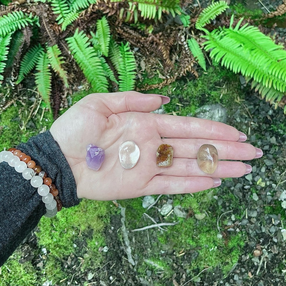 Calming Tumbled/Raw Set🔮🤍🌿